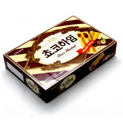 Biscoito Coreano Chocolate e Creme de Avelã Choco Heim Crown - 142 gramas
