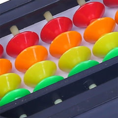 Soroban Ábaco Contador Calculadora Japonês Colorido - 13 Dígitos