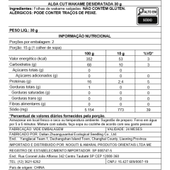 Alga Marinha Cut Wakame Desidratada Dalian - 30 gramas