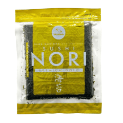 Alga Marinha Nori para Sushi e Temakis C/50 Folhas Yaki Sushi Nori Gold Premium Tokyofoods - 140 gramas