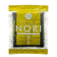 Alga Marinha Nori para Sushi e Temakis C/50 Folhas Yaki Sushi Nori Gold Premium Tokyofoods - 140 gramas Alga Marinha Nori para Sushi e Temakis C/50 Folhas Yaki Sushi Nori Gold Premium Tokyofoods - 140 gramas