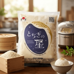 Arroz Branco Japonês Tochigi no Hoshi Mashiko Grão Curto - 1Kg