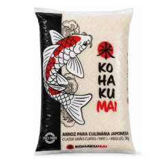 Arroz para Culinária Japonesa Kohakumai Grão Curto Tipo 1 Dickow - Pacote 5 kg Arroz para Culinária Japonesa Kohakumai Grão Curto Tipo 1 Dickow - Pacote 5 kg