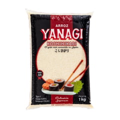 Arroz para Culinária Japonesa Koshihikari Yanagi Curto - 1 Kg