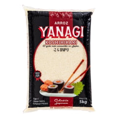 Arroz para Culinária Japonesa Koshihikari Yanagi Curto - 5 Kg