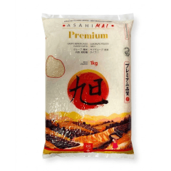 Arroz para Culinária Oriental Branco Tipo Japonês AsahiMai Premium - 1kg