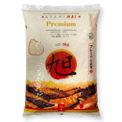 Arroz para Culinária Oriental Branco Tipo Japonês AsahiMai Premium - 5kg