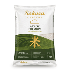 Arroz tipo Japonês Koshihikari Premium Sakura Grão Curto - 1Kg Arroz tipo Japonês Koshihikari Premium Sakura Grão Curto - 1Kg