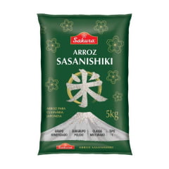 Arroz tipo Japonês Sasanishiki Premium Sakura Grão Curto - 5Kg