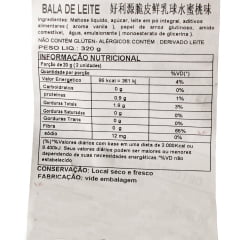Bala de Leite Sabor Milho Haoliyuan - 320 gramas