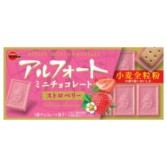 Biscoito Alfort Mini Sabor Morango Bourbon - 55 gramas