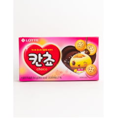Biscoito com Recheio de Chocolate Kancho Lotte - 42 gramas