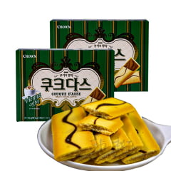 Biscoito Coreano com Leite de Baunilha com Café Torrado Couque D'Asse Crown - 128 gramas
