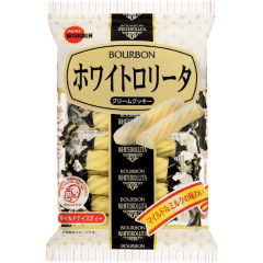 Biscoito Japones White Rollita Amanteigado com Cobertura de Chocolate Branco Bourbon – 98 gramas Biscoito Japones White Rollita Amanteigado com Cobertura de Chocolate Branco Bourbon – 98 gramas