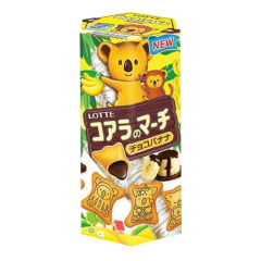 Biscoito Koala com Recheio Chocolate com Banana Lotte - 37 gramas