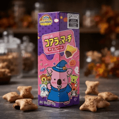 Biscoito Koala com Recheio Chocolate Versão Limitada Halloween Lotte - 37 gramas