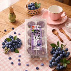 Bolinho de Arroz Moti Sabor Blueberry Mirtilo GW (8 Unidades) - 220 Gramas