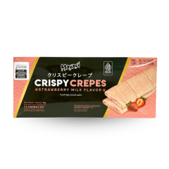 Crepe Crocante Recheado Sabor Morango e Leite Mayasi Crispy Crepes - 85 gramas