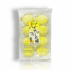 Doce Japonês de Arroz Moti e Recheio de Abacaxi Daifuku Kubota - 216 gramas