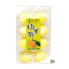 Doce Japonês de Arroz Moti e Recheio de Limão Yuzu Daifuku Kubota - 216 gramas
