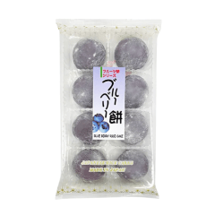 Doce Japonês de Arroz Moti e Recheio de Mirtilo Blueberry Daifuku Kubota - 216 gramas