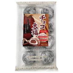 Doce Japonês de Arroz Moti Sabor Chocolate Daifuku Rice Cake - 216 gramas