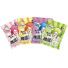 Kit de Bala Super Azeda Hong Tai Kee 65 gramas - 4 Sabores