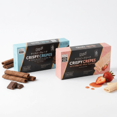 Kit de Crepes Crocante Recheado Sabor Chocolate e Morango Leite Mayasi Crispy Crepes - (85 gramasx2) Kit de Crepes Crocante Recheado Sabor Chocolate e Morango Leite Mayasi Crispy Crepes - (85 gramasx2)