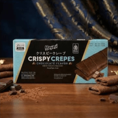 Kit de Crepes Crocante Recheado Sabor Chocolate e Morango Leite Mayasi Crispy Crepes - (85 gramasx2)