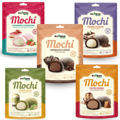 Kit de Mochi Importado com Recheio Bamboo House 180 gramas (Sem Glúten e Vegetariano) - 5 Sabores