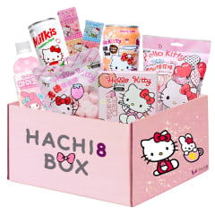 Kit de Snacks Sanrio Hachi8 Box Especial 1 - Versão Hello Kitty