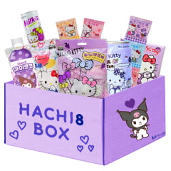 Kit de Snacks Sanrio Hachi8 Box Especial 2 - Versão Hello Kitty Kuromi