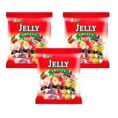 Kit Gelatina de Frutas Sortidas Pronta Fruit Jelly Royal Family - 3 Pacotes