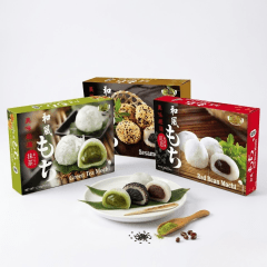 Kit Mochi Royal Family 3 Sabores (Chá Verde, Gergelim e Feijão Vermelho) – 630g