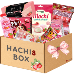 Kit Produtos Orientais Hachi8 Box - Versão Sabor Morango Kit Produtos Orientais Hachi8 Box - Versão Sabor Morango