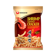 Kit  Salgadinho Coreano de Camarão Shrimp Cracker Nonsghim 75g - 3 Sabores