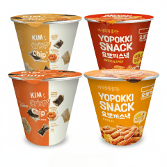 Kit Salgadinho Coreano Yopokki Copo - 4 Versões