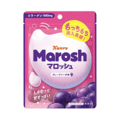 Marshmallow Japonês Sabor Uva Soda Marosh Kanro - 50 gramas