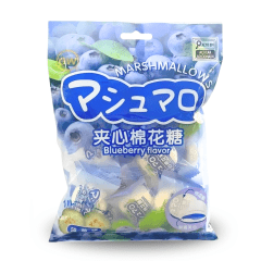 Marshmallow recheado sabor Mirtilo GW- 100 gramas