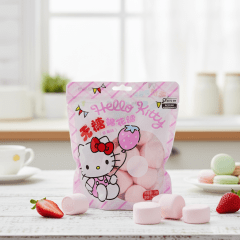 Marshmallow Sabor Morango Hello Kitty Sanrio - 50 gramas