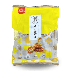 Mini Biscoitos Coreano Yakgwa Frito Sabor Mel Samlip - 200 gramas