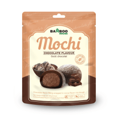 Mochi Importado Sabor Cacau com Recheio Sabor Chocolate Bamboo House - 180 gramas (Sem Glúten e Vegetariano) Mochi Importado Sabor Cacau com Recheio Sabor Chocolate Bamboo House - 180 gramas (Sem Glúten e Vegetariano)