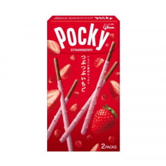 Pocky Biscoito de Palito Morango Japonês 2 Pacotes 55g Glico