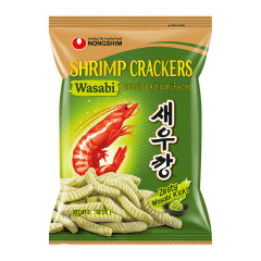 Salgadinho Coreano de Camarão com Wasabi Shrimp Cracker - 75 gramas
