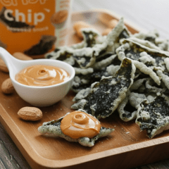 Salgadinho de Alga Marinha Coreano Sabor  Manteiga e Amendoim Yopokki Snack Copo - 30 gramas