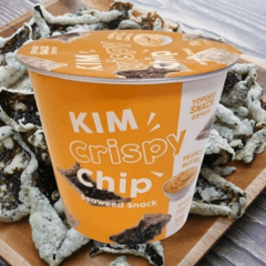 Salgadinho de Alga Marinha Coreano Sabor  Manteiga e Amendoim Yopokki Snack Copo - 30 gramas