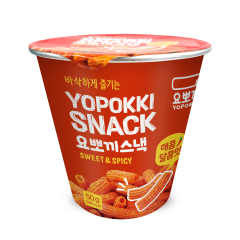 Salgadinho de Arroz Coreano Picante Sabor Apimentado e Doce Yopokki Copo - 50 gramas