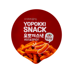 Salgadinho de Arroz Coreano Picante Sabor Apimentado e Doce Yopokki Copo - 50 gramas