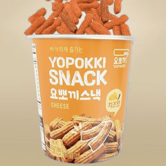 Salgadinho de Arroz Coreano Picante Sabor Queijo Yopokki Copo - 50 gramas