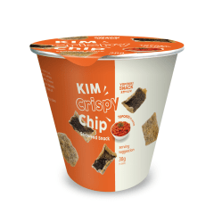 Salgadinho de Arroz Coreano Sabor Alga Marinha Yopokki Snack Copo - 30 gramas